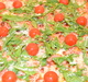 Пица с рукола, прошуто и чери доматчета